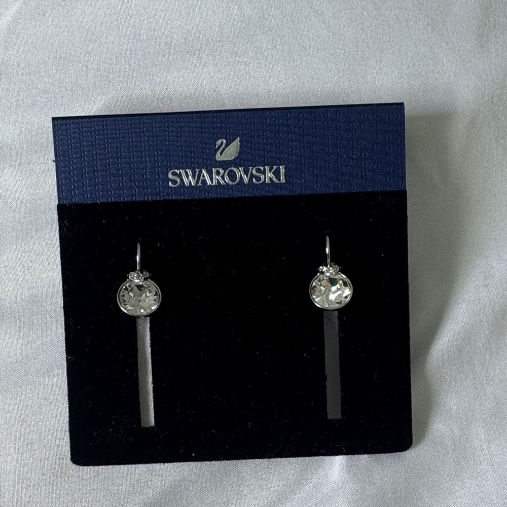 Swarovski Crystal Clear Drop Earrings